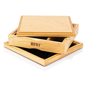 RYOT - Natural Wood Solid Top Storage Box (Large)-Turning Point Brands Canada